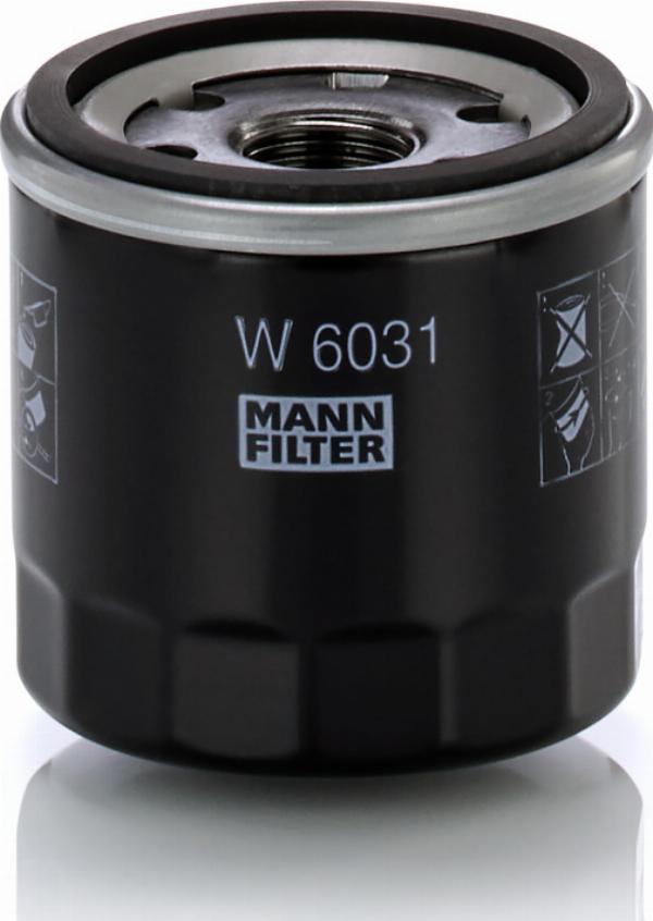 Mann-Filter W6031 - Eļļas filtrs