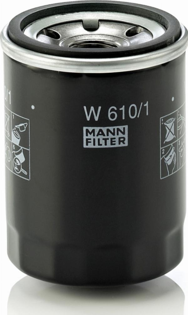 Mann-Filter W610/1 - Eļļas filtrs