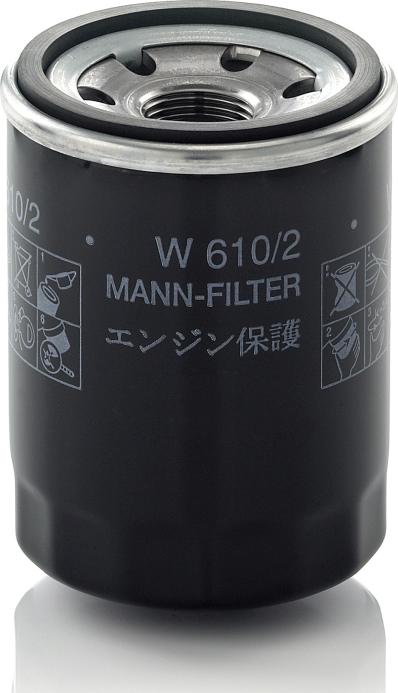 Mann-Filter W610/2 - Eļļas filtrs