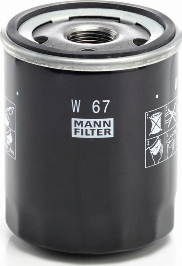 Mann-Filter W67 - Eļļas filtrs