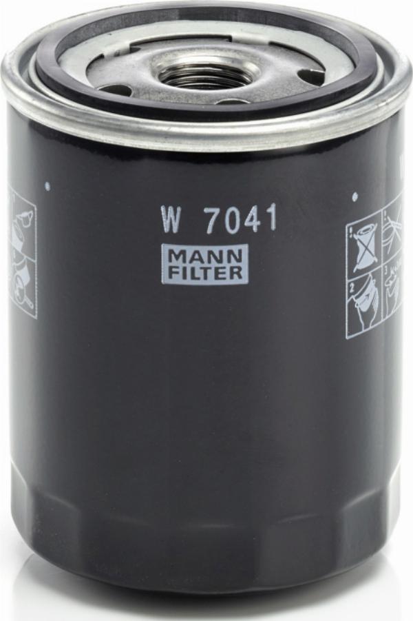 Mann-Filter W7041 - Eļļas filtrs
