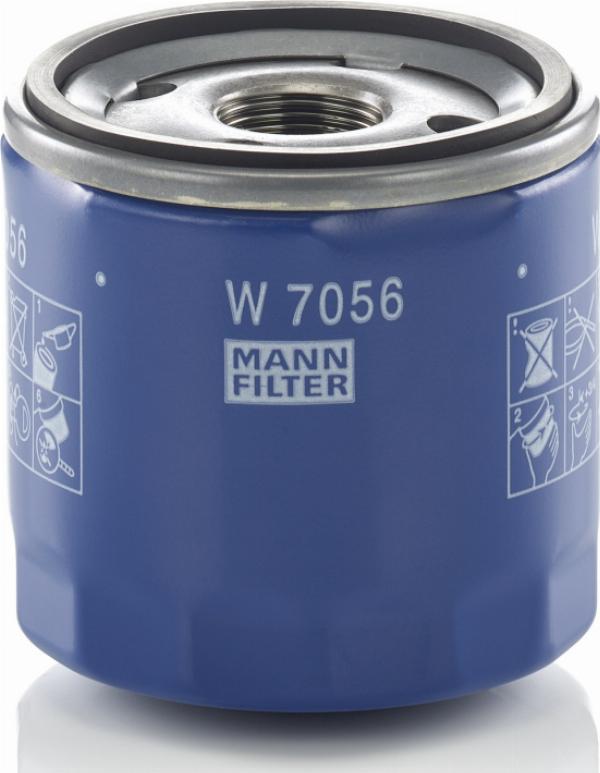 Mann-Filter W7056 - Eļļas filtrs
