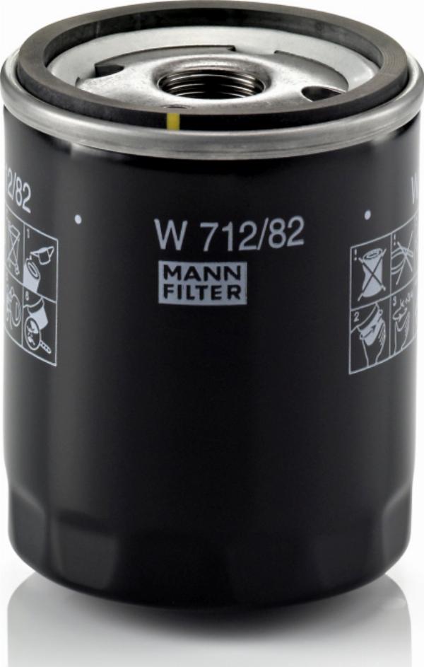 Mann-Filter W712/82 - Eļļas filtrs