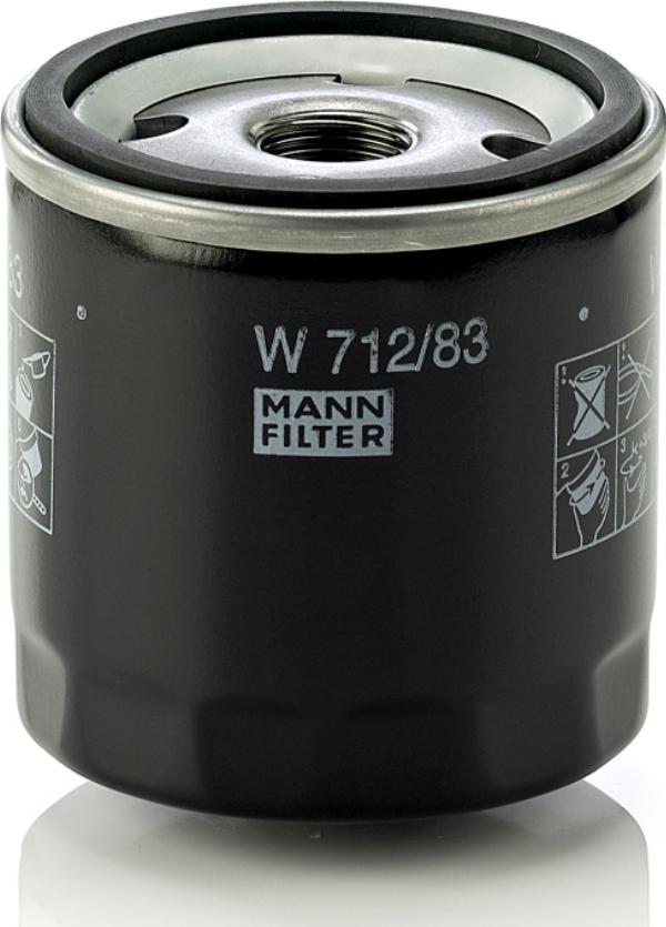 Mann-Filter W712/83 - Eļļas filtrs