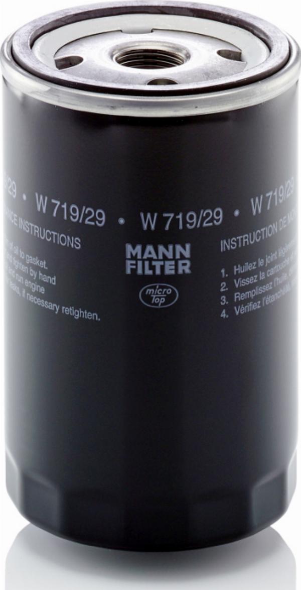 Mann-Filter W719/29 - Eļļas filtrs
