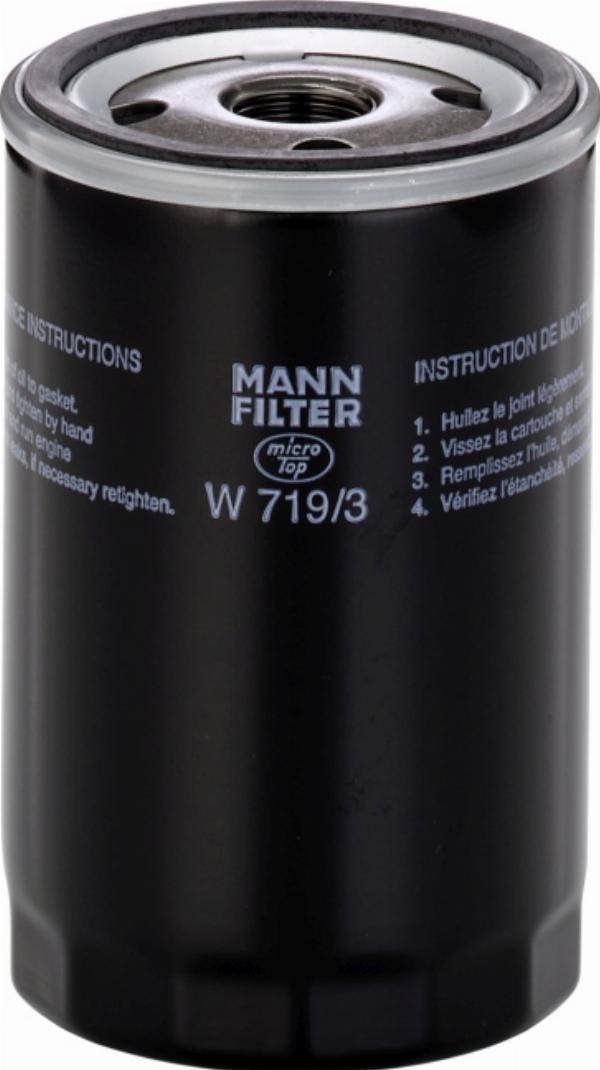 Mann-Filter W719/3 - Eļļas filtrs
