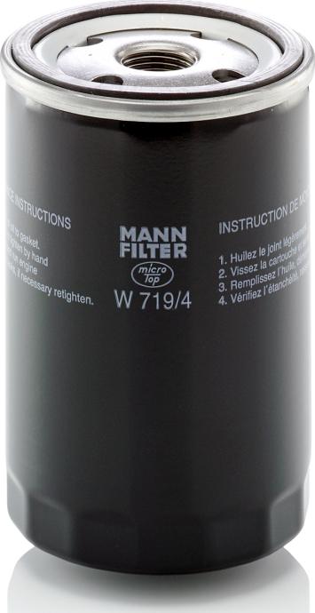 Mann-Filter W719/4 - Eļļas filtrs