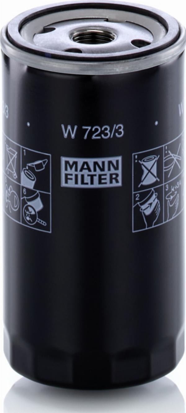 Mann-Filter W723/3 - Eļļas filtrs
