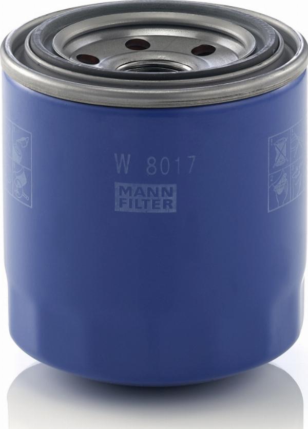 Mann-Filter W8017 - Eļļas filtrs