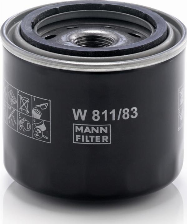 Mann-Filter W811/83 - Eļļas filtrs