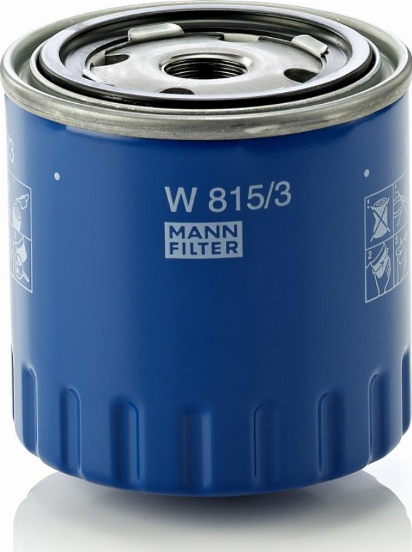 Mann-Filter W815/3 - Eļļas filtrs