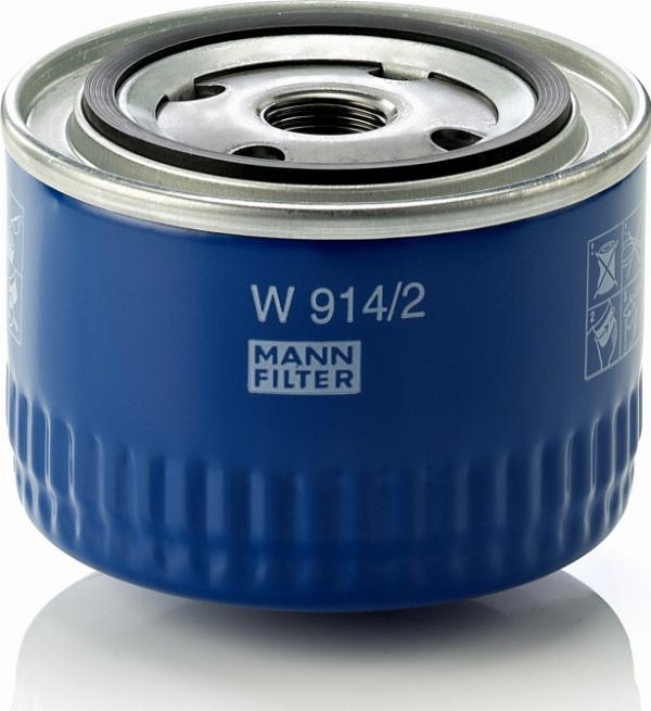 Mann-Filter W914/2 - Eļļas filtrs