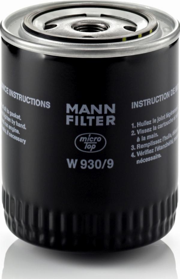 Mann-Filter W930/9 - Eļļas filtrs