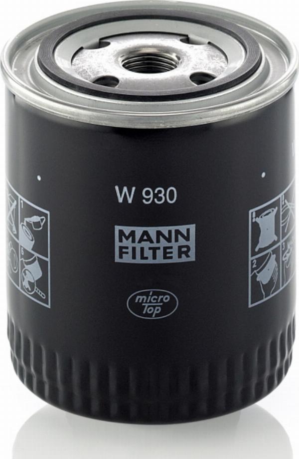 Mann-Filter W930 - Eļļas filtrs