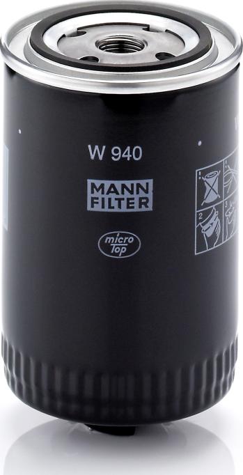 Mann-Filter W940 - Eļļas filtrs