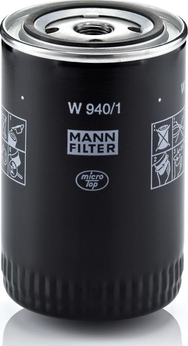 Mann-Filter W940/1 - Eļļas filtrs
