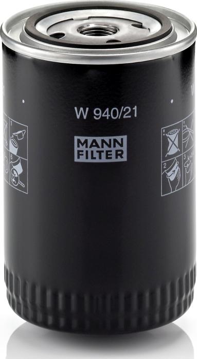 Mann-Filter W940/21 - Eļļas filtrs