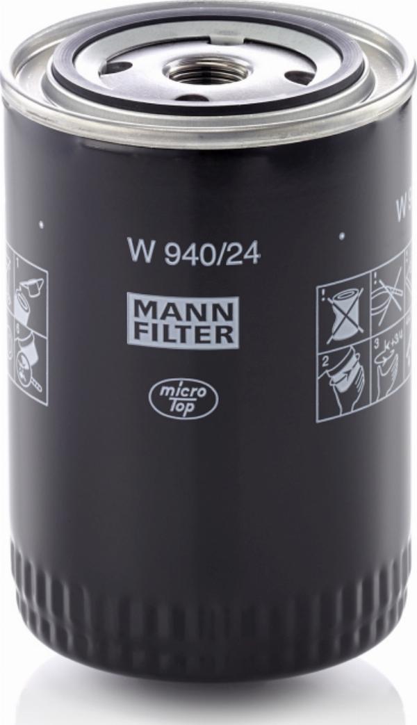 Mann-Filter W940/24 - Eļļas filtrs