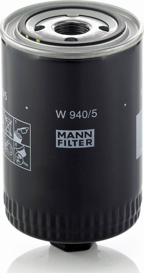Mann-Filter W940/5 - Eļļas filtrs