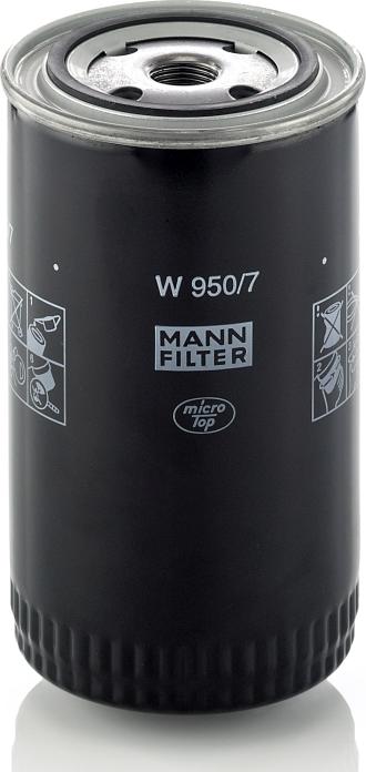 Mann-Filter W950/7 - Eļļas filtrs