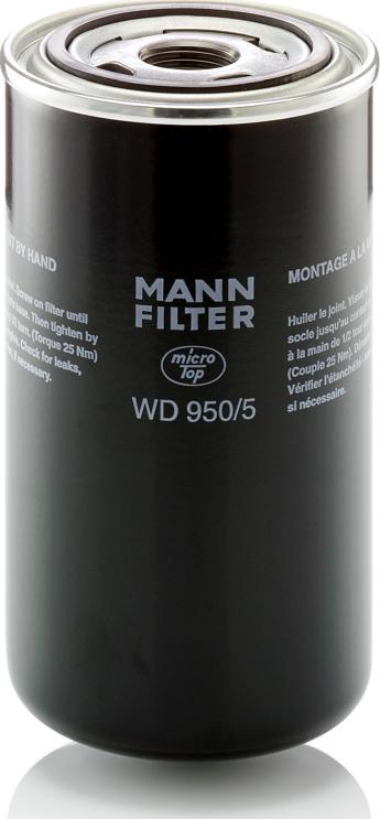 Mann-Filter WD950/5 - Filtrs, Hidropacēlāja sistēma