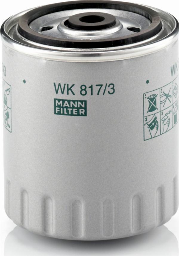 Mann-Filter WK817/3X - Degvielas filtrs