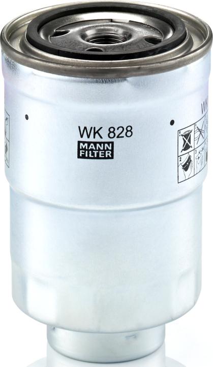 Mann-Filter WK828X - Degvielas filtrs