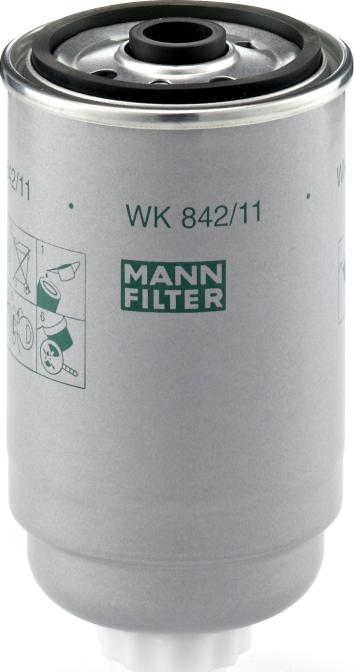 Mann-Filter WK842/11 - Degvielas filtrs