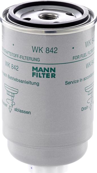 Mann-Filter WK842 - Degvielas filtrs