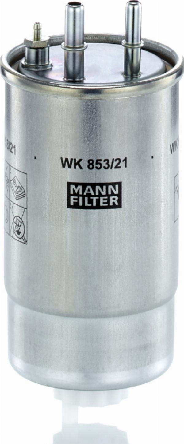 Mann-Filter WK853/21 - Degvielas filtrs