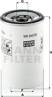Mann-Filter WK940/33X - Auto Part