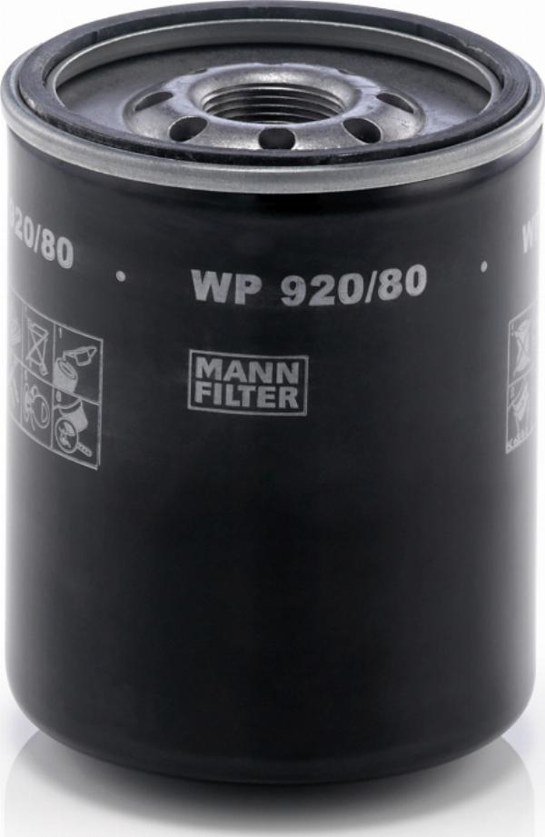 Mann-Filter WP920/80 - Eļļas filtrs