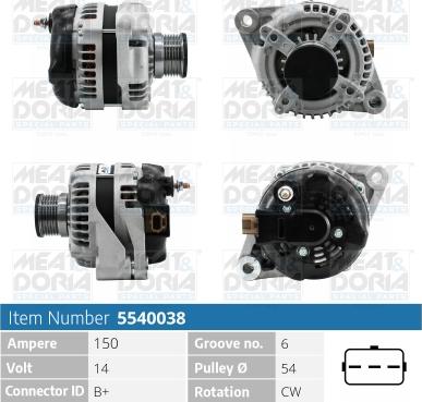 Meat & Doria 5540038 - Auto