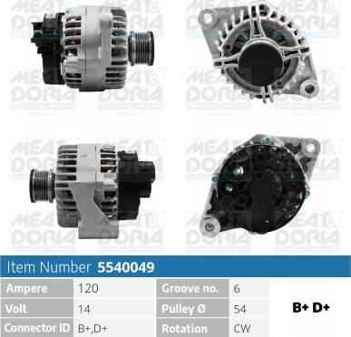 Meat & Doria 5540049 - Auto