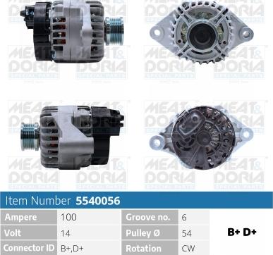 Meat & Doria 5540056 - Auto