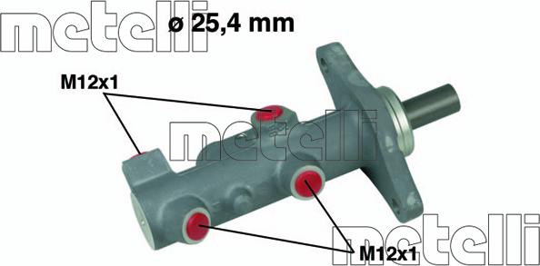 Metelli 05-0578 - 05-0578 BREMŽU CILINDRS