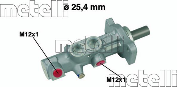 Metelli 05-0579 - 05-0579 BREMŽU CILINDRS