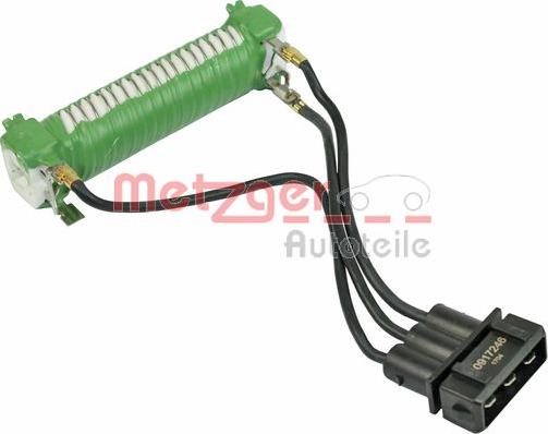 Metzger 0917246 - Papildus rezistors, Elektromotors-Radiatora