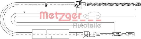 Metzger 10.7507 - Trose, Stāvbremžu