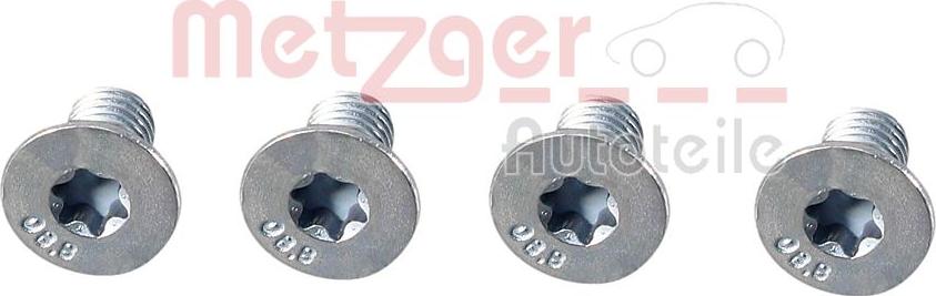 Metzger 11663K - Skrūve, Bremžu disks