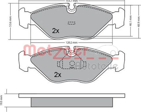 Brembo P71005 - Bremžu uzliku kompl