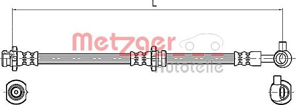 Metzger 4110132 - Bremžu šļūtene