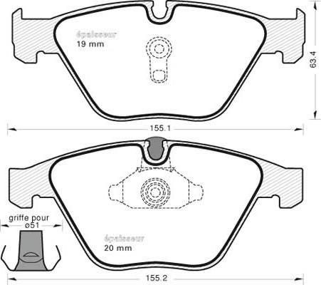BOSCH 0986494549 - FDB4382 BREMŽU UZLIKAS