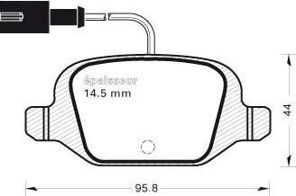 FEBI Bilstein 16856 - Bremžu uzliku