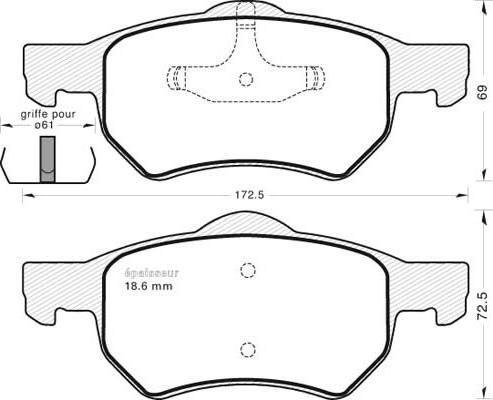 Brembo P 11 013 - Bremžu