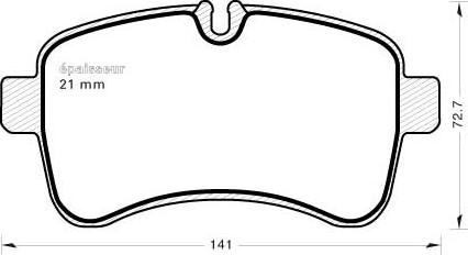 Brembo P A6 027 - Bremžu