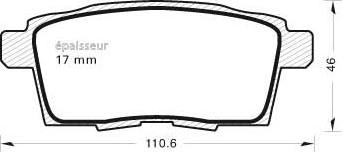 GH GH-412246 - Bremžu uzliku kompl