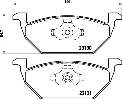 HELLA 8DB 355 008-591 - Bremžu