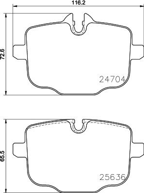 BMW 34216890353 - Bremžu uzliku kompl