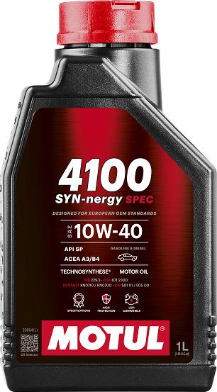 Motul 112890 - 4100 SYN-nergySPEC10W401L 1LACEA3-B4